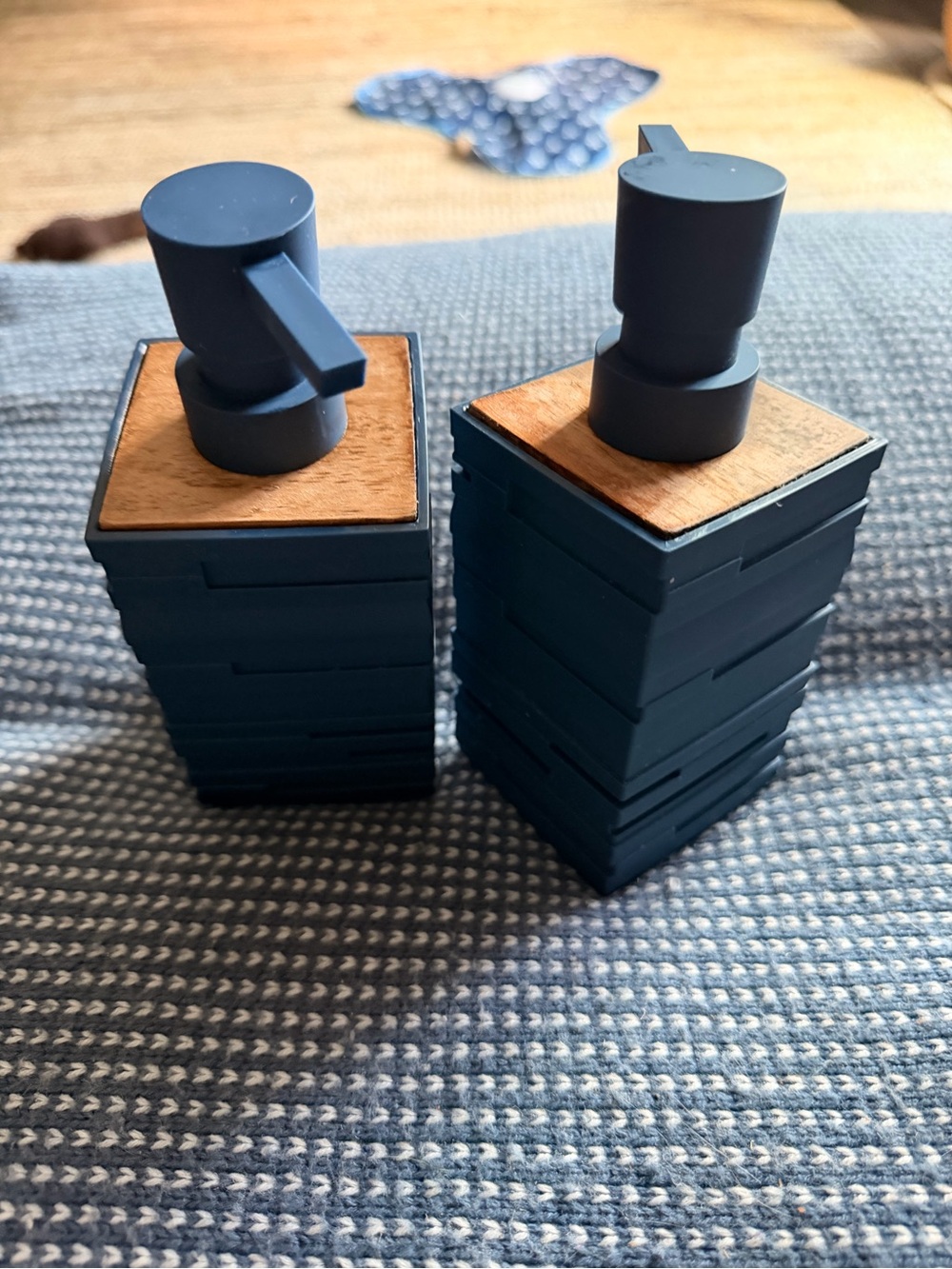 Navy Stackable Soap Dispenser (set of 2)